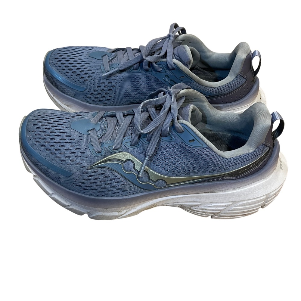 Saucony Guide 17 Womens Blue Silver Running Shoes 8 Activewear Sporty